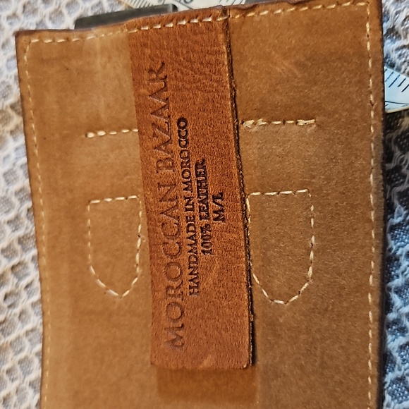 **SOLD** wide saddle hide leather belt, to fit 32-35in waist 12-14 brass buckles - Picture 5 of 16